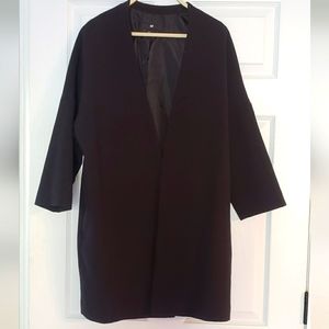 Jacket,  above knee length, black ⚫